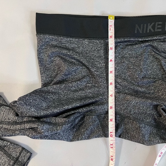 Women's Nike Pro Hypercool Tight Fit‎ Tights Sz S Heather Black Gym Casual Pants - Picture 4 of 11